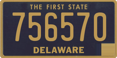 DE license plate 756570