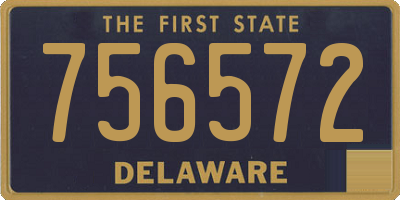 DE license plate 756572