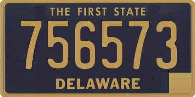 DE license plate 756573