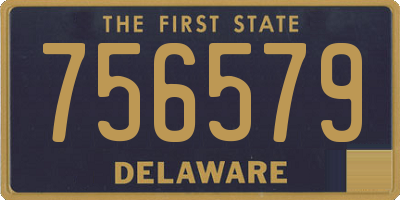 DE license plate 756579