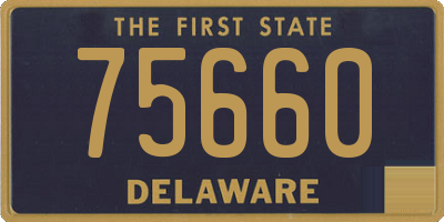 DE license plate 75660