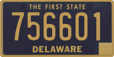 DE license plate 756601