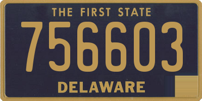 DE license plate 756603