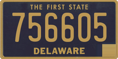 DE license plate 756605