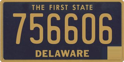 DE license plate 756606