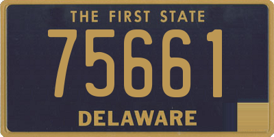 DE license plate 75661