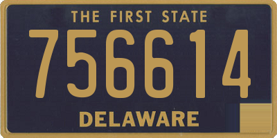 DE license plate 756614