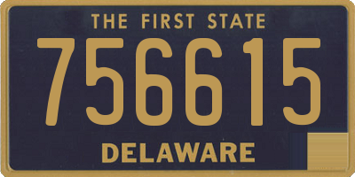 DE license plate 756615