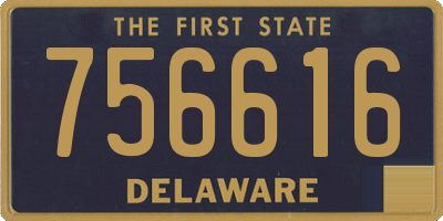 DE license plate 756616