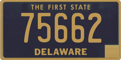 DE license plate 75662