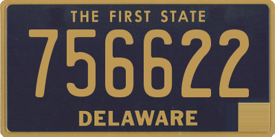 DE license plate 756622