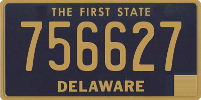 DE license plate 756627