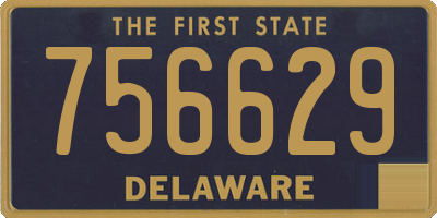 DE license plate 756629