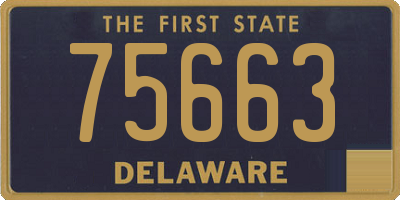 DE license plate 75663