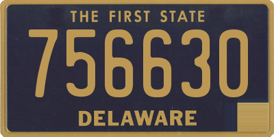 DE license plate 756630
