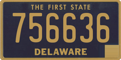 DE license plate 756636