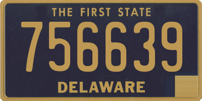 DE license plate 756639