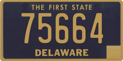 DE license plate 75664