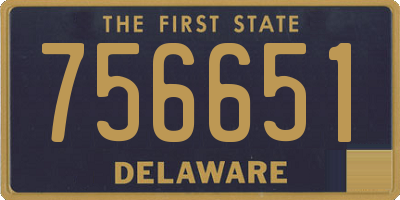 DE license plate 756651