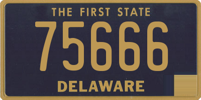 DE license plate 75666