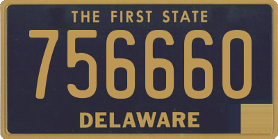 DE license plate 756660