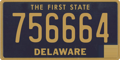 DE license plate 756664