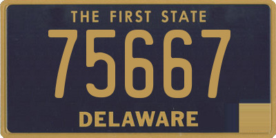 DE license plate 75667