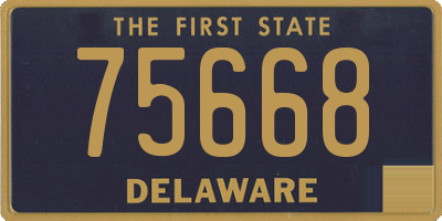 DE license plate 75668