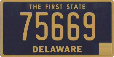 DE license plate 75669