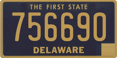 DE license plate 756690