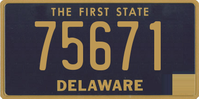 DE license plate 75671