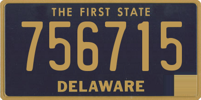 DE license plate 756715