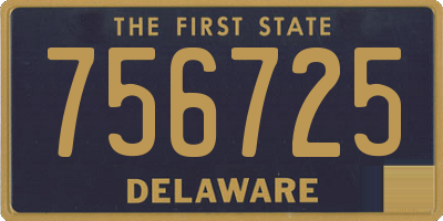 DE license plate 756725