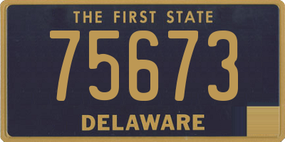 DE license plate 75673