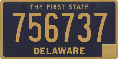 DE license plate 756737