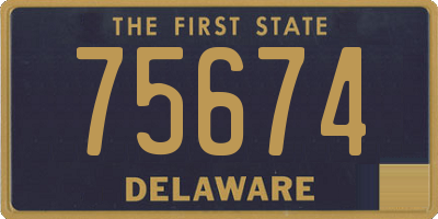 DE license plate 75674