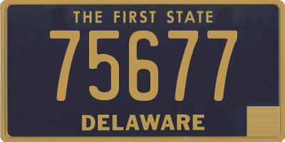 DE license plate 75677