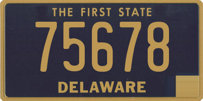 DE license plate 75678