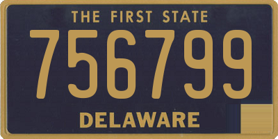 DE license plate 756799