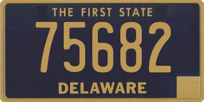 DE license plate 75682