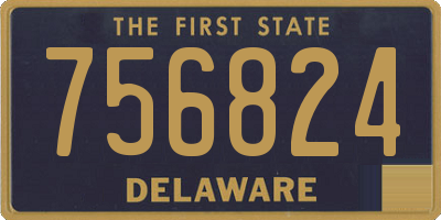 DE license plate 756824