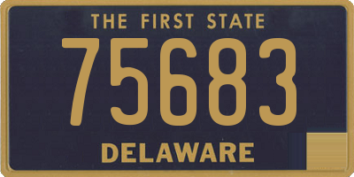 DE license plate 75683