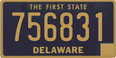 DE license plate 756831