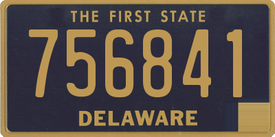 DE license plate 756841