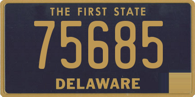 DE license plate 75685