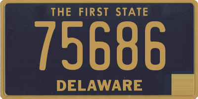 DE license plate 75686