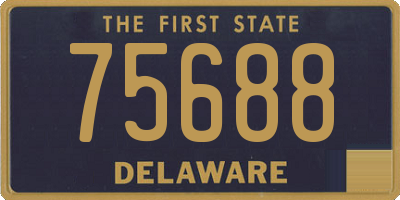 DE license plate 75688