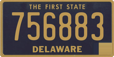 DE license plate 756883