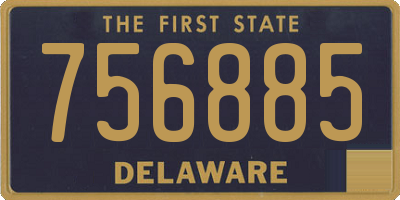 DE license plate 756885