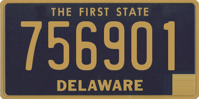 DE license plate 756901